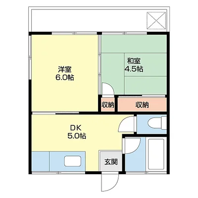 ONLY北柏1★WiFI無料★ペット可★広々2DK♪(柏市北柏2丁目)