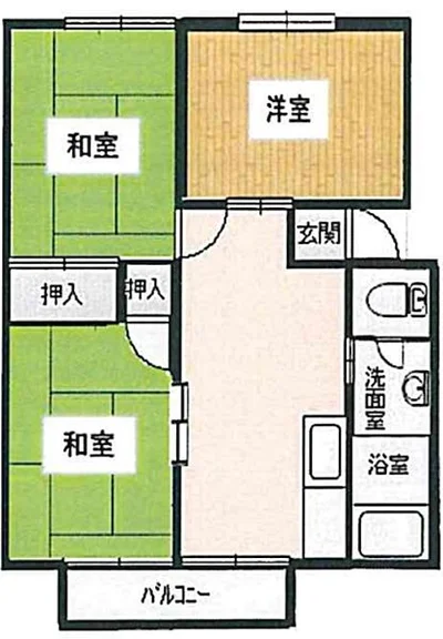 ONLY松戸7★WIFI無料★ペット可★3DK★BT別★角（松戸市河原塚）