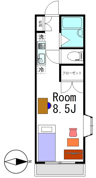 🍀グランマンスリー🍀高崎江木町R305🚉JR高崎駅徒歩🚶12分の好立地✨Wi-Fi無料💻別途敷地内🅿️駐車場利用可能🚗