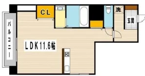 ★広めの1R★水廻り別々★駅近★wifi無料★GM北九州15