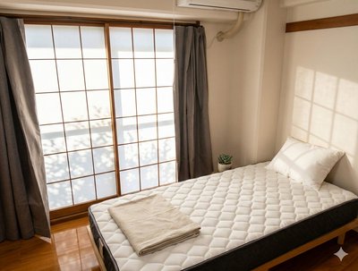 【M163】津名一宮IC車4分/駐車場付🚗スーパー・ドラッグストア徒歩5分圏内🏪ソファでくつろげる広々2Kマンスリー✨