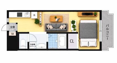 【名古屋駅徒歩5分】広々30㎡｜ダブルベッド＆ソファ完備｜寝居分離型｜2名利用OK