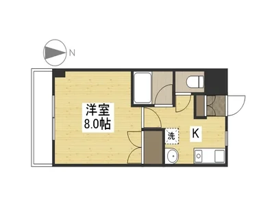 Kマンスリー福大前西福井駅南【禁煙・福井駅前ウィークリーマンション】