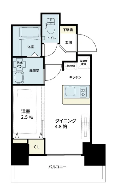 EC吹田・朝日町(1DKタイプ)【NET無料・ペット相談可・ドラム式洗濯乾燥機・HDD内蔵ブルーレイ完備!】