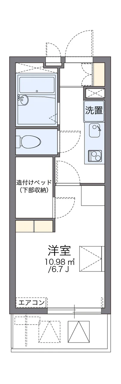 レオパレスエクレールK 若松
