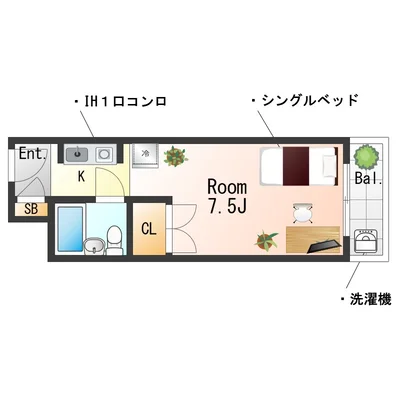 SステイMD六甲パート２【インターネットWi-Fi有料・禁煙ルーム】