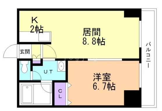 寝室・リビングルームとしっかり分かれているのでリモートワークにも最適。