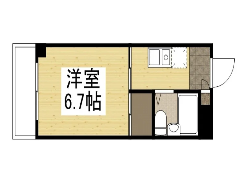 【間取り】岡山人気ウィークリーマンションの間取です。岡山人気人気格安マンスリーマンション★全国４７都道府県で展開しているのは弊社だけ★【格安・手続き簡単・電子契約対応】