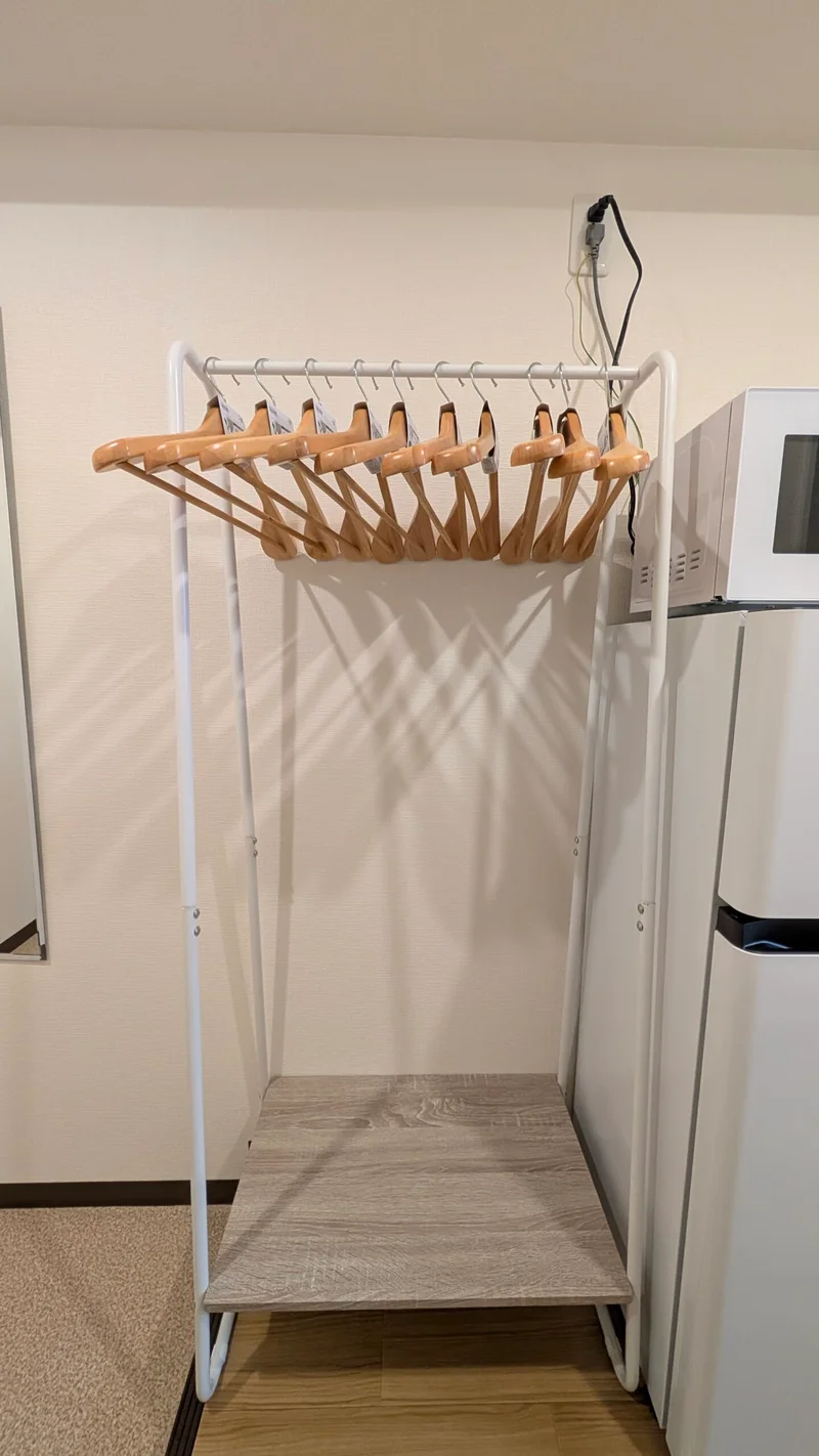 お洋服をつるせます♪