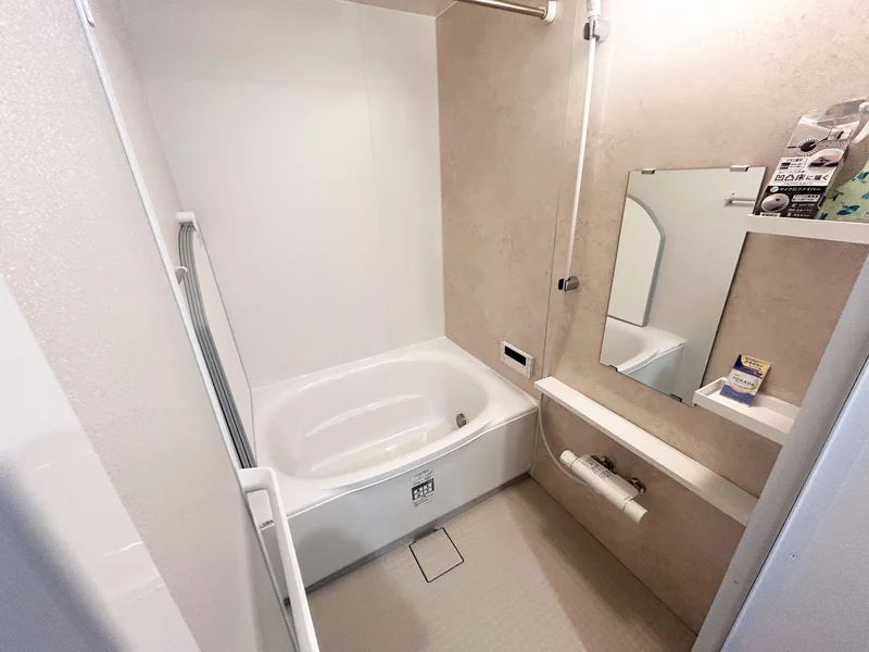 バス・トイレ別でゆったりすごせるバスルーム