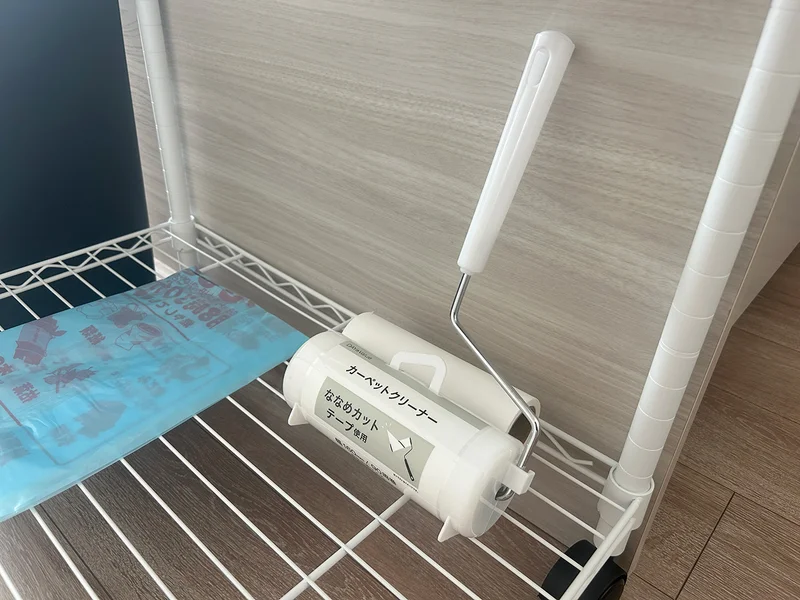 お掃除用品などもお部屋にご用意