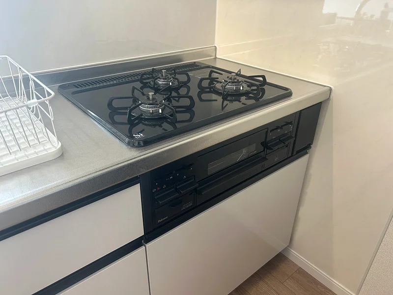 うれしい3口コンロ。お料理もらくらく。