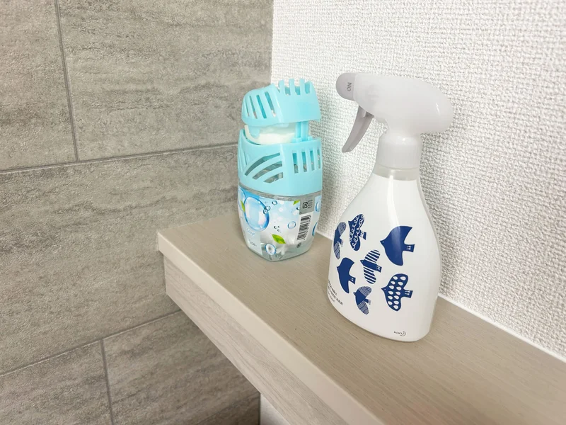 芳香剤や消臭スプレーも設置