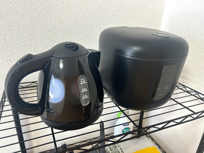 電気ケトル・炊飯器