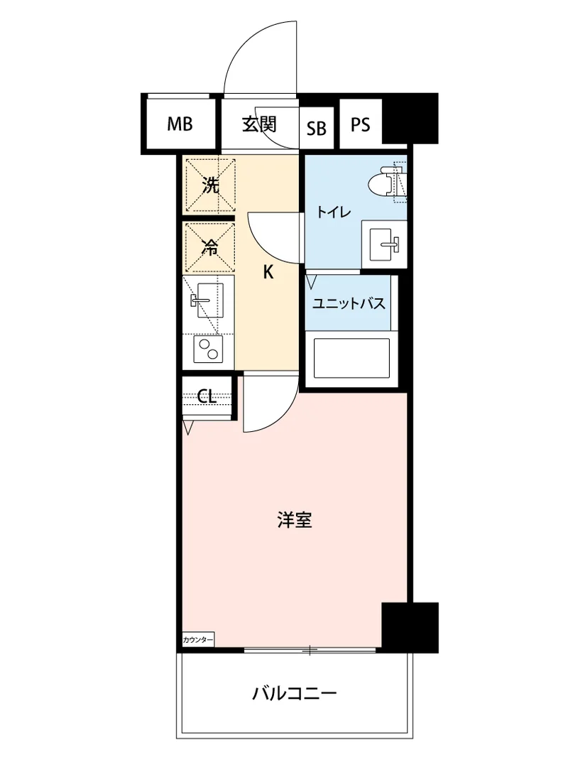 写真はお部屋のイメージです。ラグなどの室内装飾はございません。