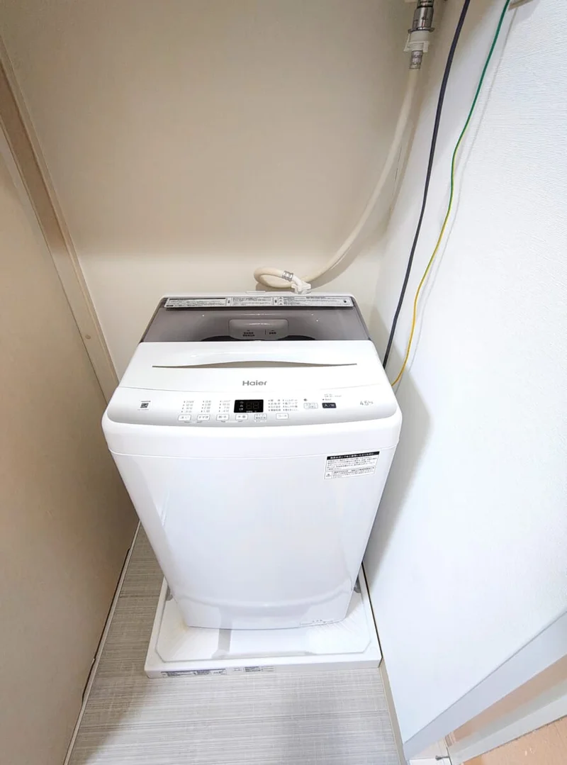 洗濯機完備♪