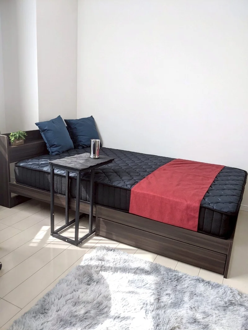 ふかふか木製ベッド♪雰囲気良し♪