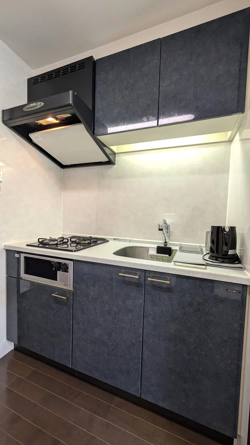 2口ガスコンロで料理好き良し♪調理スペースも十分♪