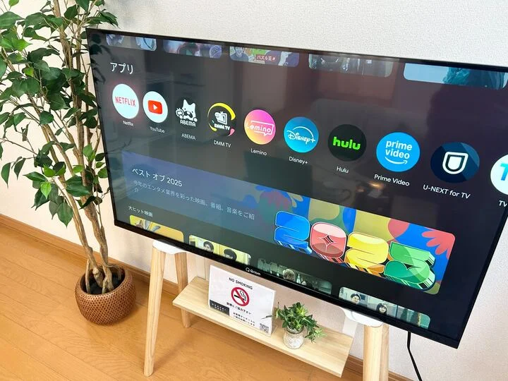 チューナレステレビでYouTubeなども視聴可能です！