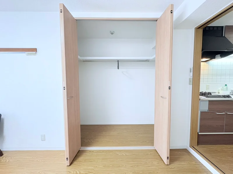 ウォークインクローゼット完備してます！