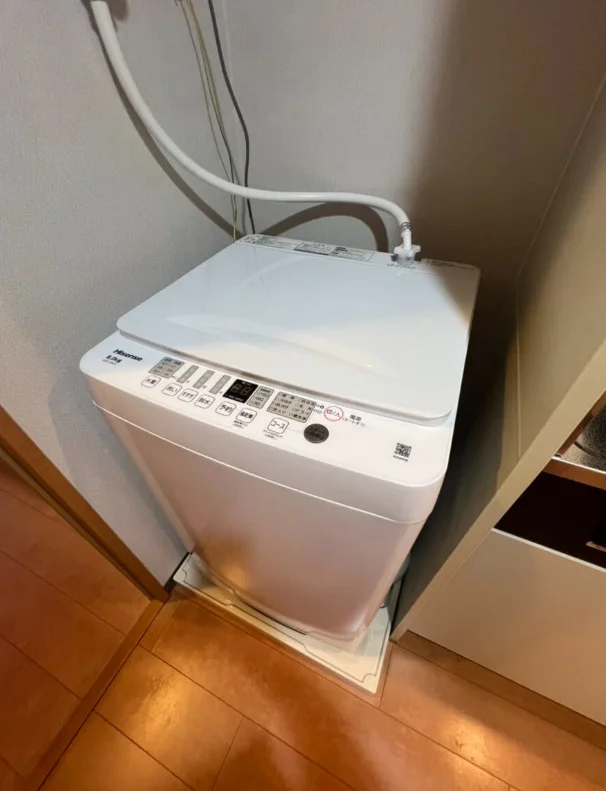 洗濯機も完備♪