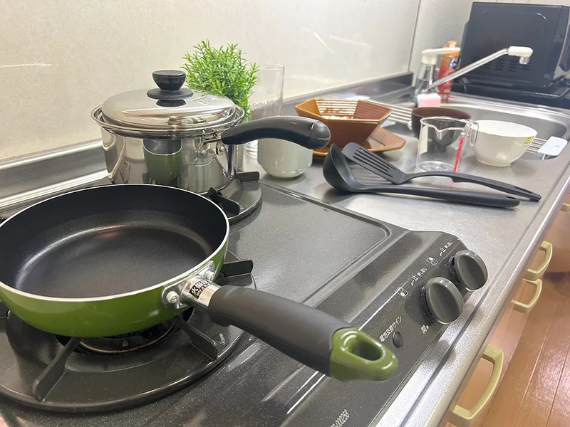 広めのガスキッチン