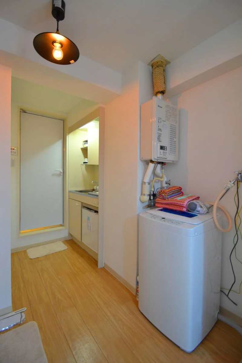 天気を気にしなくてよい室内洗濯機♪洗剤もご用意しておりますので、入居したその日から洗濯することができます(^^♪