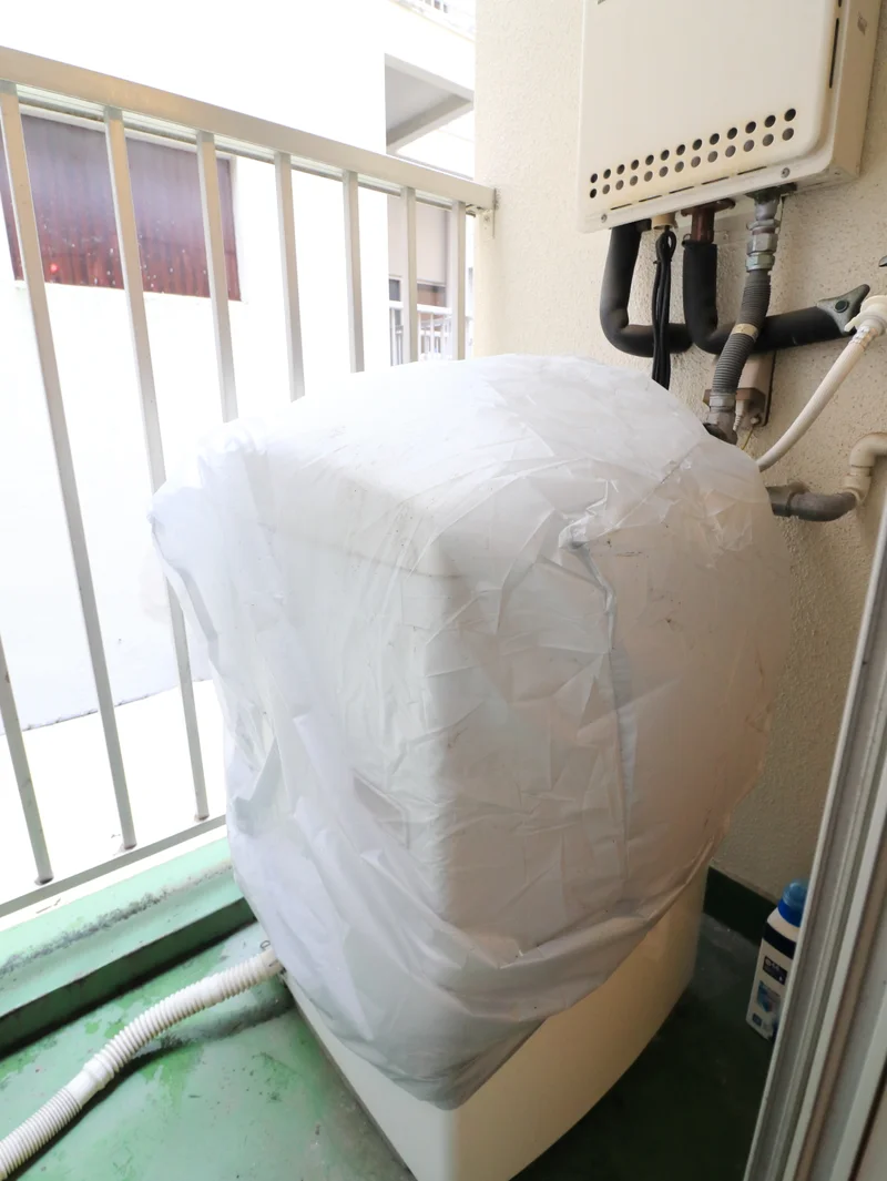 屋外洗濯機　コインランドリーに行かなくても洗濯ができるので毎日清潔に！