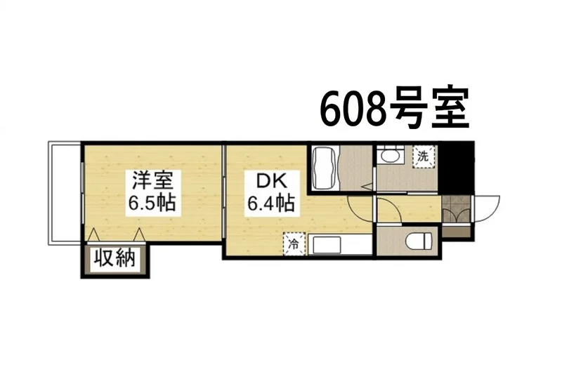 間取りは1DKとなりますので広々としております♪2名様でのご利用も可能ですよ(^^♪
