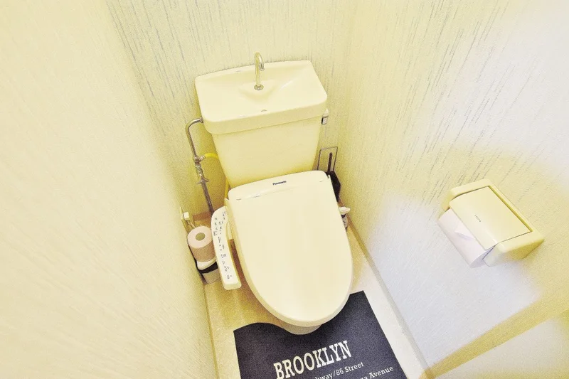 トイレにはウォシュレットも完備！倉敷水島エリアに出張の方におススメ物件。駐車場完備のWi-Fiルーター利用可。