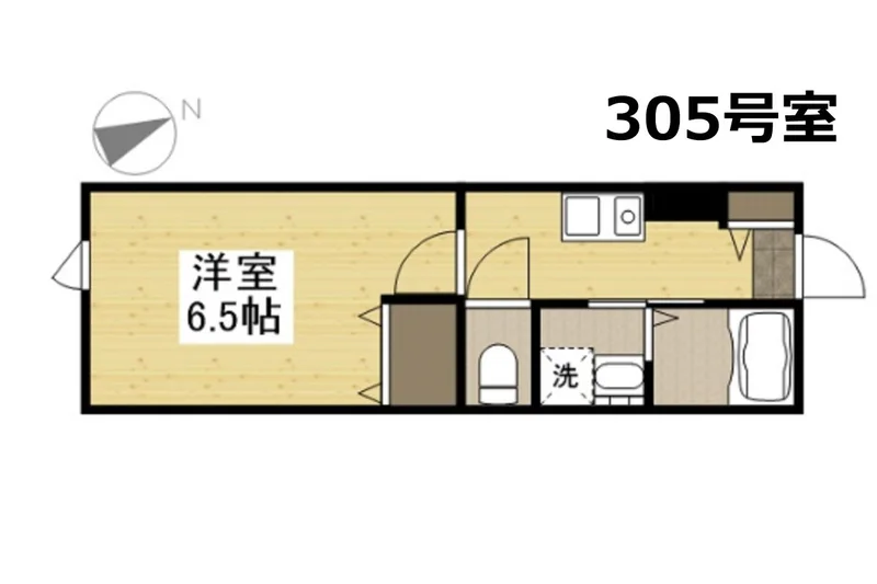 １Kのお部屋です。近隣には焼き肉屋さんやコンビニがあるので便利！