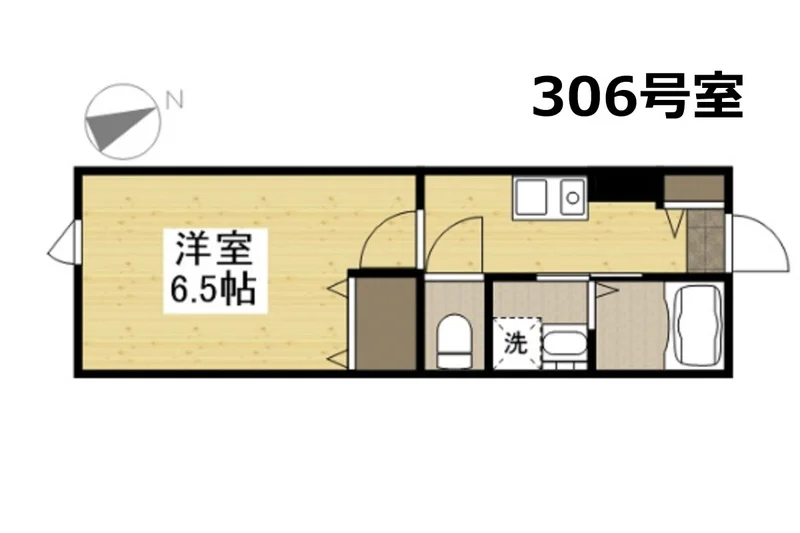1Kのお部屋ですが、広々としているので2名様でもご利用いただけます☆