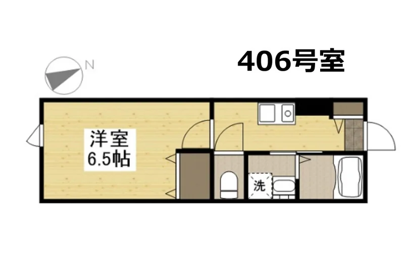 １Kのお部屋です★ 岡山大学病院から徒歩5分以内！ 病院の付き添いや通院される方にお勧めです。
