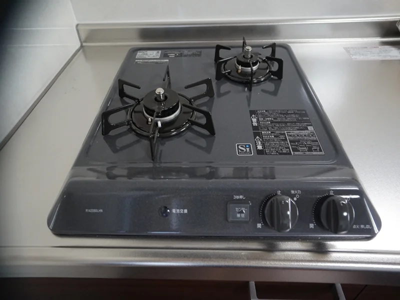 ガスコンロ（二口タイプ）