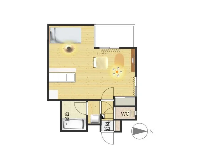 バルコニーがりますので　洗濯物が室内・室外問わず干せます！