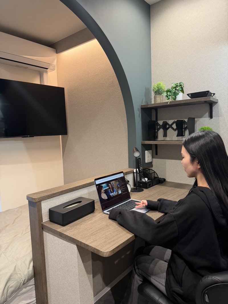 新装。長期出張のために作られた部屋。ホテルより快適で出張が楽しく 