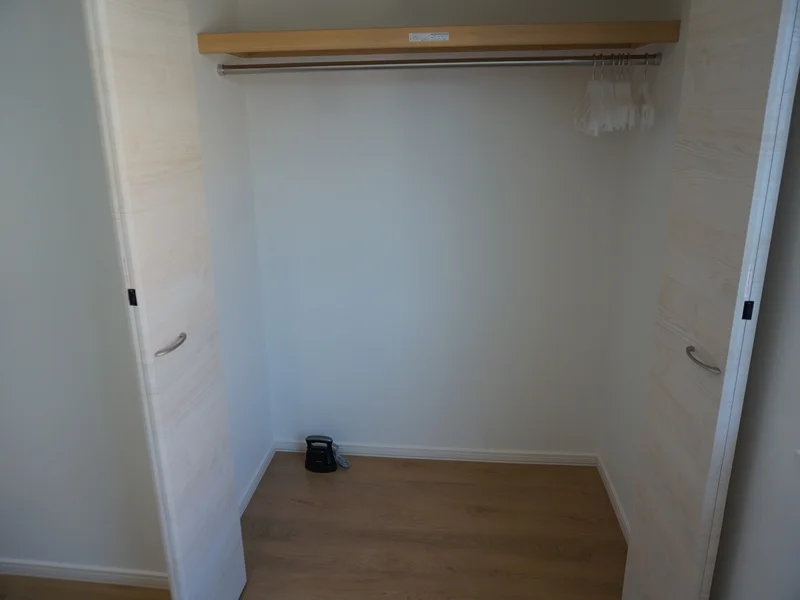 洋室クローゼット/ハンガー・収納ケース・アイロンをご用意