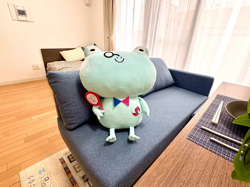 エスリード賃貸のマスコットキャラクター『ケロ坊』も皆様のご利用お待ちしております♪