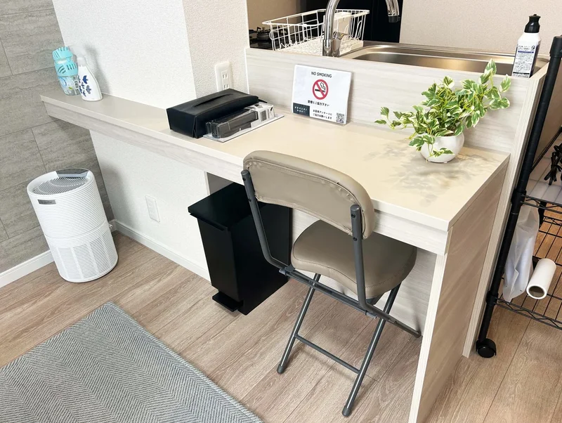 カウンターテーブルあり