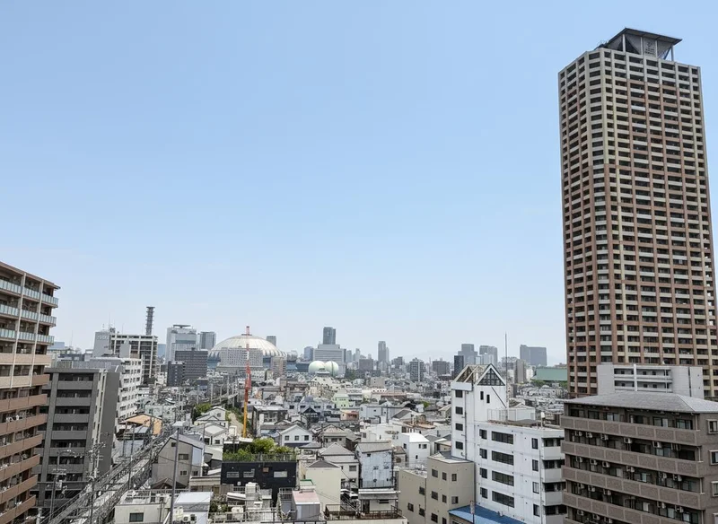 眺望♪京セラドームも見えます♪