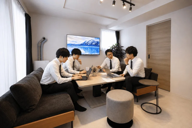 出張中のサラリーマンや…