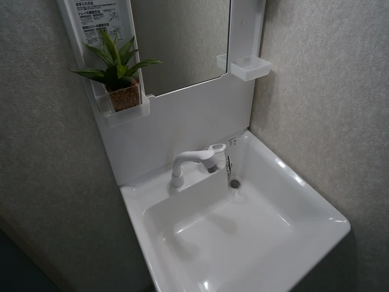 脱衣場：洗面台