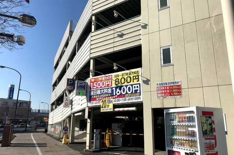 ピギーパーキング岡山駅西口まで徒歩2分、140ｍ。