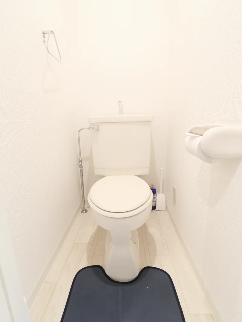 バストイレ別で　トイレブラシや洗剤などもすべて標準品なので清潔に保っていただけます。
