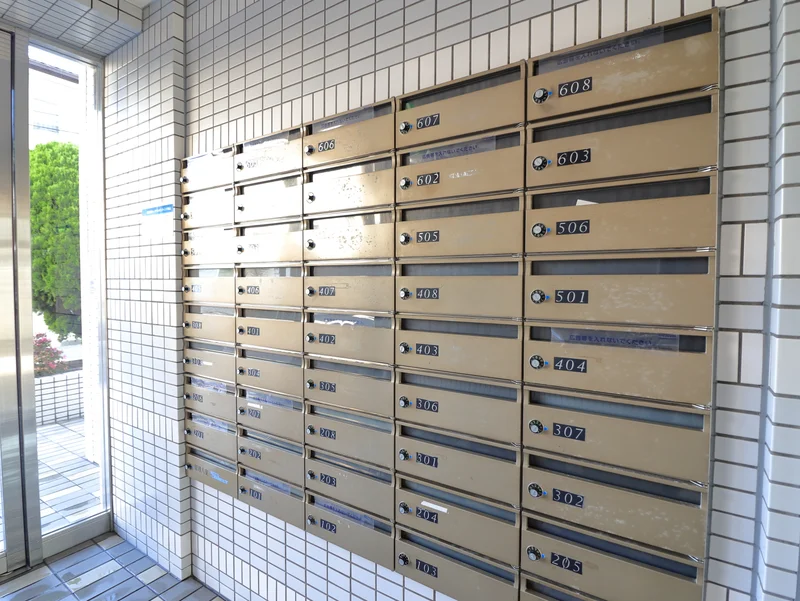 集合ポストあり　郵送物などの受け取り可能！