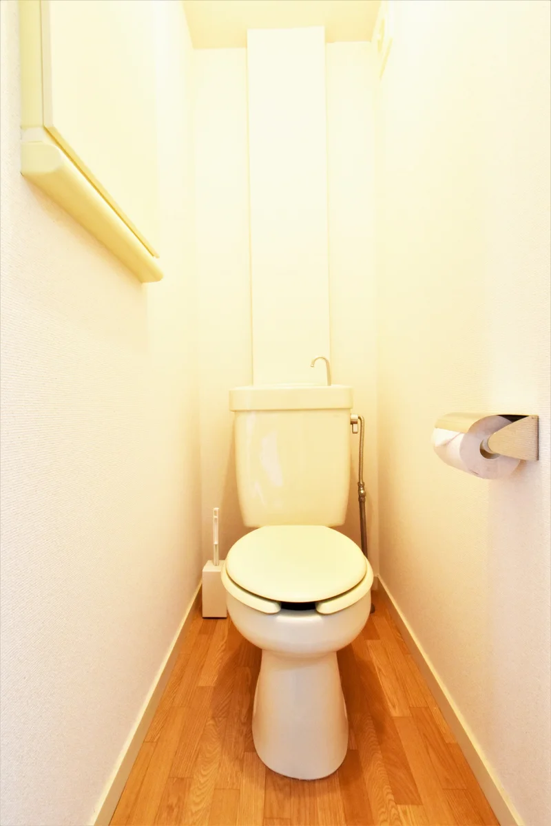 トイレ別が嬉しい物件！　トイレットペーパーはもちろんトイレブラシや洗剤などもございます。