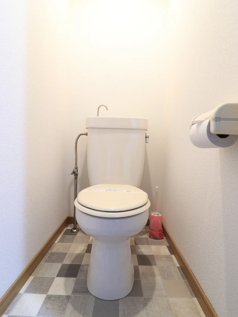 トイレはトイレットペーパーはもちろん　トイレブラシや洗剤なども標準品です！