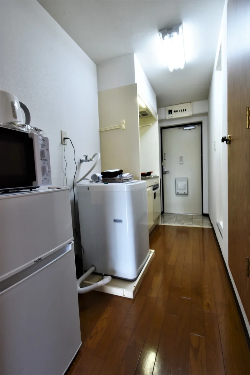 冷蔵庫・洗濯機・電子レンジなど家電充実！　お家で選択できて毎日清潔にお過ごしいただけます。