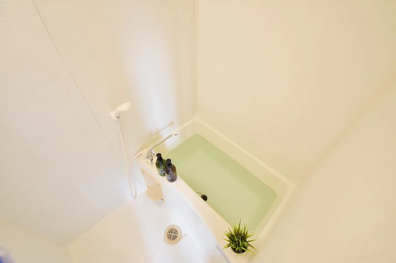 ボディソープやシャンプー、リンスまでご用意。岡山で人気のウィークリーマンション。