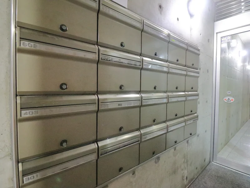 集合ポスト　郵便物の受け取り可能！